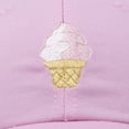 thumbnail image 5 of DALIX Soft Serve Ice Cream Hat Cotton Baseball Cap in Light Pink, 5 of 7