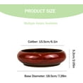 thumbnail image 2 of Plant Pots Indoor with Drainage: Ceramic Pots for Plants, 7In Creative Large Caliber Glazed Ceramic Orchid Bonsai Succulent Planter with Drainage, Shallow Planter (Green), 2 of 7