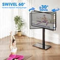 thumbnail image 5 of TAVR Furniture Modern Swivel Floor TV Stand for LCD LED TVs up to 75 inch, Height Adjustable Compatible with VESA Mount, Black, 5 of 9