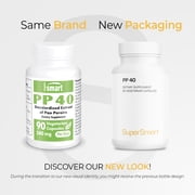 SuperSmart PP40 Pao Pereira 240mg per Day (Well-Tolerated) - Rare Alkaloids Content - Natural Extract | Non-GMO & Gluten Free - 90 Vegetarian Capsules