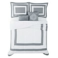thumbnail image 5 of London Fog  Raynes Hotel 5 Piece Comforter Set White/Black Full/Queen, 5 of 5
