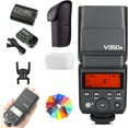 thumbnail image 2 of Godox V350S TTL Flash forSony 2.4G GN36 1/8000s HSS 500 Full Power 0.1s-1.7s Recycle w/2000mAH Rechargeable Battery Speedlite forSony A7RIII A7RII A7R A58 A99 ILCE6000L A77II RX10 A9 etc (V350-S), 2 of 10