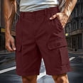 thumbnail image 2 of Jsaierl Cargo Shorts for Men Plus Size Multi Pockets Shorts Outdoor Casual Shorts Comfortable Workwear Cargo Shorts, 2 of 8