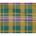 thumbnail image 4 of oneOone Cotton Flex Dark Teal Green Fabric Madras Check Dress Material Fabric Print Fabric By The Yard 40 Inches Wide, 4 of 4