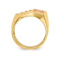 thumbnail image 2 of Mens 14K Yellow Gold Royal Flush In Hearts Ring (SZIE 10), 2 of 5