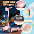 thumbnail image 5 of SIMATE Electric Scooter for Kids Ages 4-10,Thumb Accelerator, LED Lights LCD Screen, 3 Adjustable Height & 3 -Wheels Electric Scooter for Girls/Boys,5mph, 5 of 8