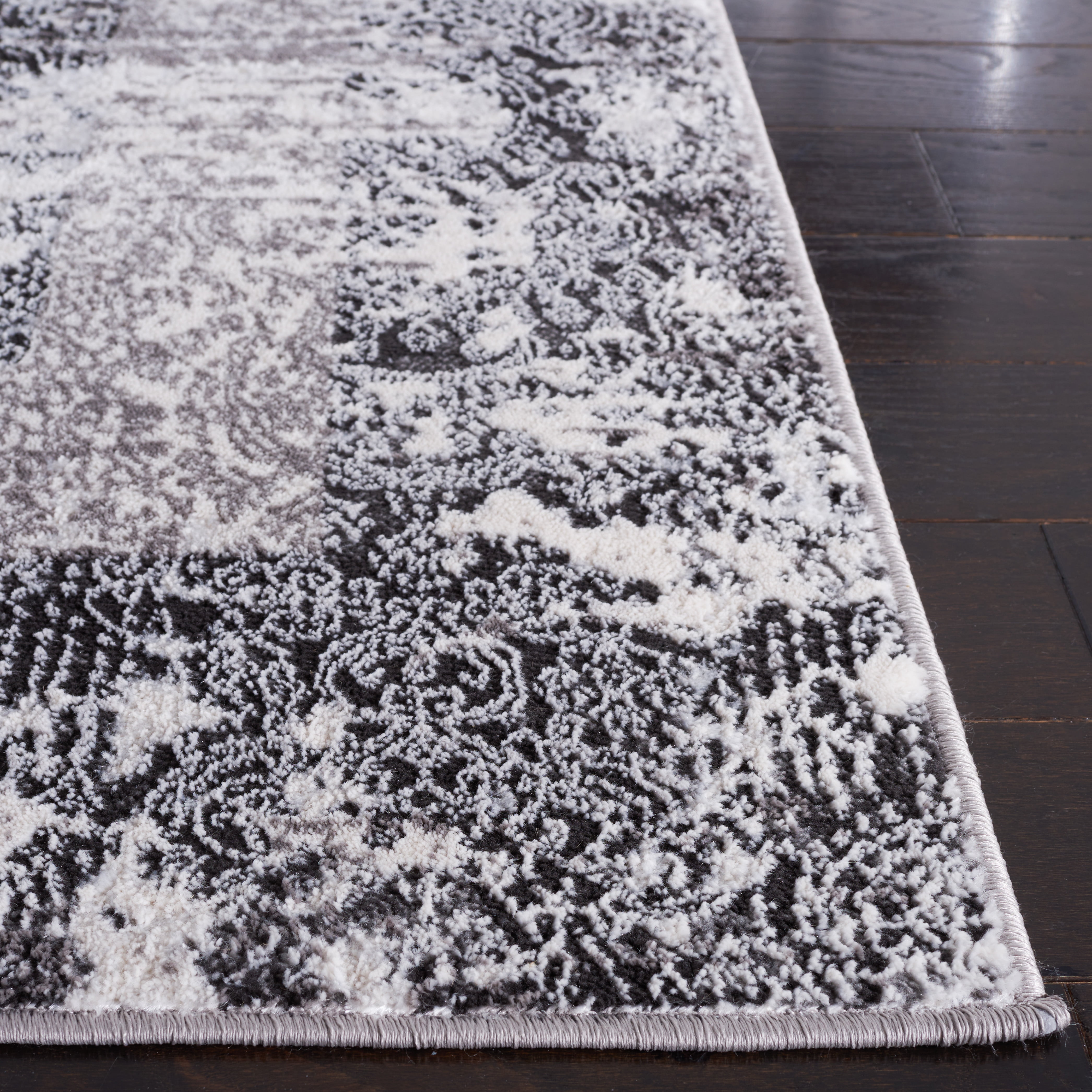 SAFAVIEH Amelia Lalit Abstract Area Rug, Gray/Charcoal, 5'5" x 7'7"