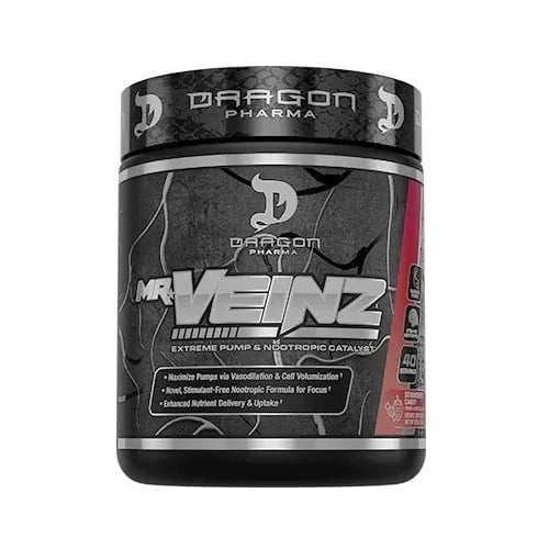 MR VEINZ DRAGON PHARMA GRAPE 20/40 SERV DRAGON PHARMA LIBRE DE ESTIMULANTES PRE WORKOUT
