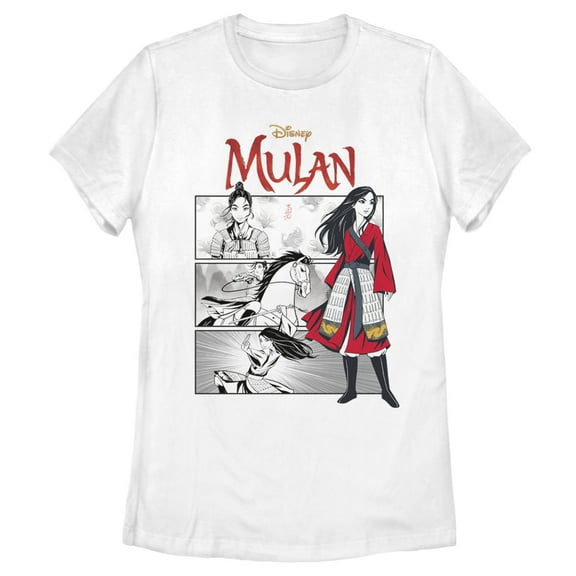 Women's Mulan Classic Panels  Graphic Tee White Small