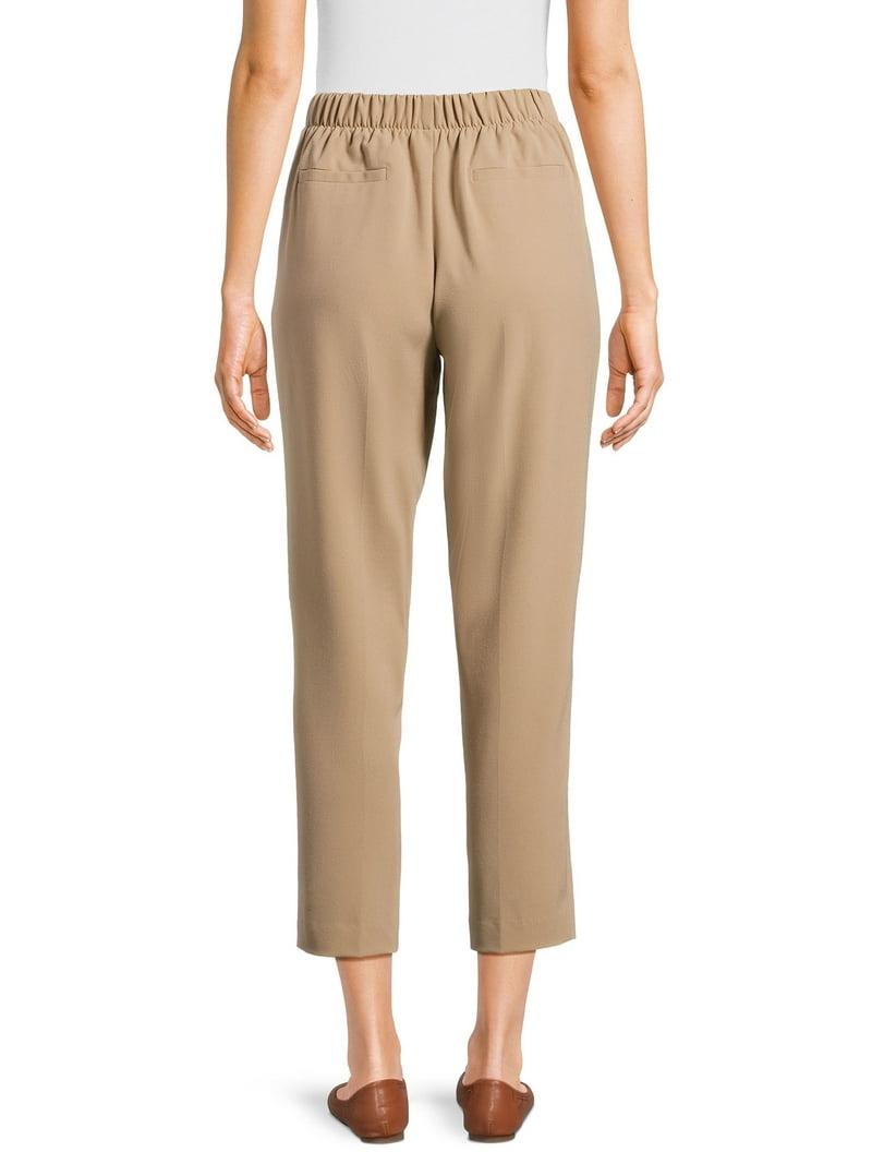 Time and Tru Women's Tapered Pull On Pants, 27