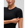 thumbnail image 6 of CRZ YOGA Softembrace High Neck Tops for Women Soft Casual Shirts Basic Short Sleeve T-Shirt, 6 of 8
