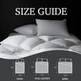 thumbnail image 3 of Hotel Grand White Goose Feather Down Fiber Comforter King Size, 100% Cotton Extra Warmth, 3 of 7