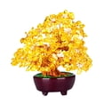 thumbnail image 3 of Árbol de dinero de cristal Feng Shui Yotijar 7 pulgadas Amarillo, 3 of 10