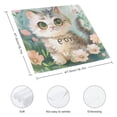 thumbnail image 3 of WYYP Cute Cat Polyester Dinner Napkin for Dining Table Kitchen Daily Party Housewarming Farmhouse Decor Gift 2 PCS, 3 of 7