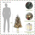 thumbnail image 2 of BENESKY Pre-Lit Tabletop Christmas Tree, 3ft Small Artificial Christmas Tree with Lighting Base & 78 Led Lights, 8 Lighting Modes, Home Office Holiday Outdoor Indoor Christmas Decor, 2 of 8