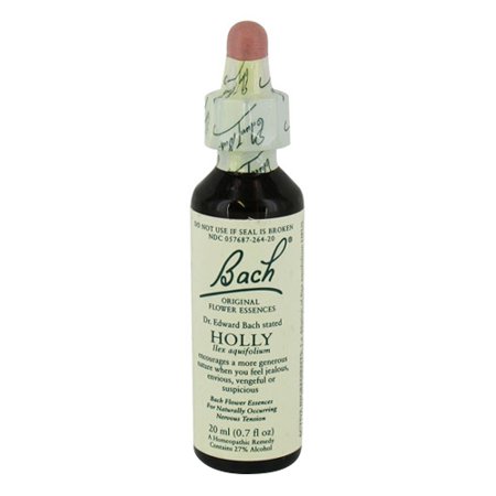 Bach Original Flower Essences For Nervous Tension, Holly 0.7 Oz, 2 Pack