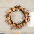 thumbnail image 3 of OUSITAID Clearance! Small Daisy Garland Wreath Artificial Flower Simulation Flower Decoration Pendant Spring Color Chrysanthemum Home Holiday Pendan, 3 of 6