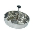 thumbnail image 1 of Comedero para cerdos jinwen cuenco de alimentación de acero inoxidable con 5 ranuras, 1 of 8