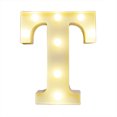 thumbnail image 1 of Alfabeto LEDs Luz Letrero de letras de pie con bombillas Lámpara de noche Blanco cálido Efecto de l Abody  pequeña luz de noche, 1 of 7
