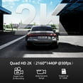 thumbnail image 4 of PEACNNG Dash Cam Front 2K with 64 GB SD Card 1440P Quad HD Dash Camera  Cars with Superb Night Vision 3‘‘ Screen 170° Wide Angle G-Sensor WDR Loop Record, 4 of 8