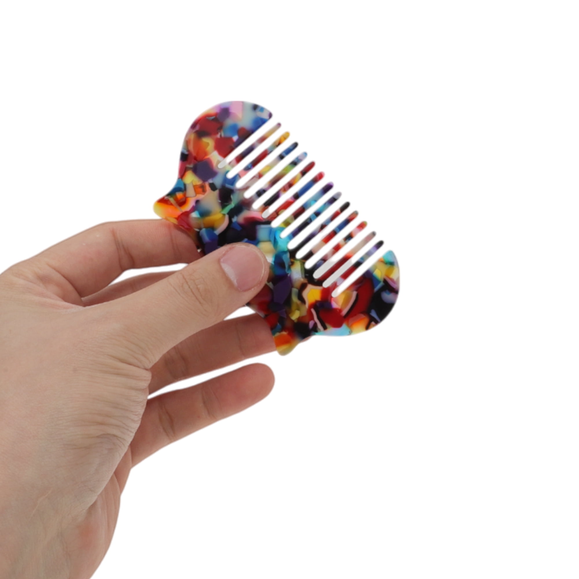 Unique Bargains 1 Pc Cute Durable Cat Hair Comb Designed for All Hair Types Colorful