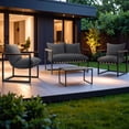 thumbnail image 2 of Sala Exterior Juego Para Jardín Exterior Silver Textilene, 2 of 9