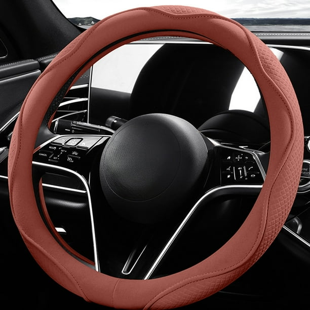 Funda para volante de coche. Evite fundas para volantes delgados. Funda para volante deportivo. Funda de fibra para volante.