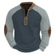 thumbnail image 2 of pstuiky camisas de manga larga para hombre, Sudadera con capucha y cuello redondo para hombre, estampado, manga larga Tops casuales para hombres xxl, 2 of 3