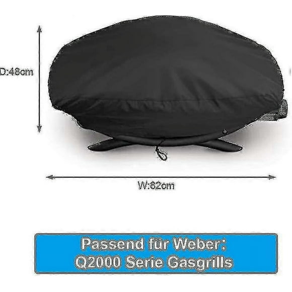 Weber Q2000 / Q2200 / Q200 barbecue grill cover, Weber waterproof barbecue cover