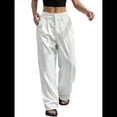 thumbnail image 3 of Pantalones A Rayas para Mujer, de Color Block, Cintura Alta, Pierna , Informales, para Trabajo y Oficina. M, 3 of 9