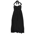 thumbnail image 1 of bar III Robe Maxi Unie pour Femmes, Noir, 4, 1 of 2