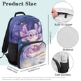 thumbnail image 7 of Yuyamidu Cute Axolotl School Backpack with Soft Padded Elementary Middle School Bookbag Lightweight Schoolbag for Kids Girls Back to School Gifts, Purple, 7 of 7