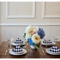 thumbnail image 2 of Traditional Elegance Buffalo Check Dinner Table Napkins - Navy - Set of Four, 2 of 3