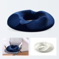 thumbnail image 2 of Donut Pillow Cojín de asiento para hemorroides para silla de oficina, cojín de espuma viscoelástica de primera calidad, almohada de ciática para sentarse en el asiento de coche con dolor de, 2 of 5