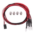 thumbnail image 1 of 4 faros LED de 3 mm, luz blanca/roja, piezas de coche RC para TRAXXAS HSP HPI REDCAT, 1 of 3