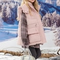 thumbnail image 4 of Puffer Vest for Teen Girl Detachable Hood Sleeveless Padded Gilet Zip Snap Cargo Flap Pockets Adjustable Waist Warm Winter Outerwear Waistcoat, 4 of 7