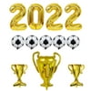 Soccer Party Balloons 12pcs 2022 Trophy & Soccer Balloons Party Supplies