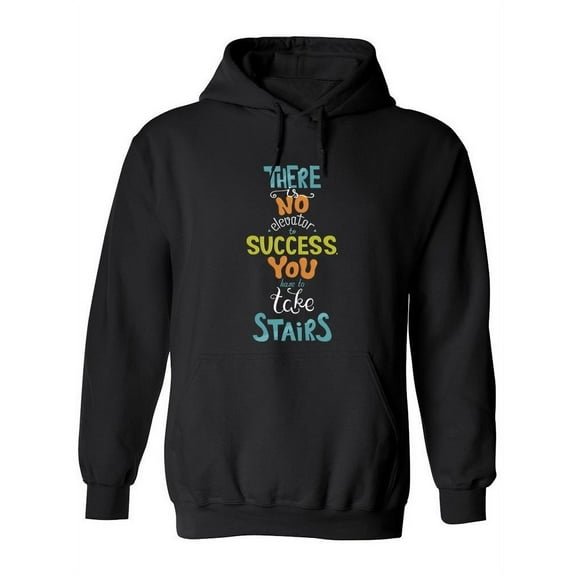 No Elevator To Success  Hoodie Women -Image by Shutterstock, Female Medium