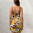 thumbnail image 4 of Ladies Elegant Sling Sleeveless Sexy Dress Animal prints, 4 of 6