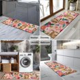 thumbnail image 2 of Dogs with Flowers Kitchen Rug Mat,Kitchen Runner Rugs Non Skid Washable,Decorative Kitchen Floor Mats for Kitchen,Sink,Laundry,17"X47", 2 of 5