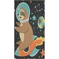 thumbnail image 7 of SKYSONIC Sloth Soft Hand Towels set of 2, Absorbent Bath Towel Decorative Fingertip Towels for Bathroom Gym Spa Hotel Beach Swimming Pool,14.4 x 28.3 inch, 7 of 7