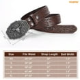 thumbnail image 7 of WHIPPY Western Belts for Women Men Cowboy Belt Western Cowgirl Country Embossed Leather Belt for Jeans, 7 of 7