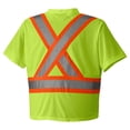 thumbnail image 2 of Pioneer Construction Quick-Dry Mesh High Visibility Work Safety T-Shirt, Yellow/Green, XL, V1050660-XL, 2 of 4
