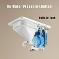 thumbnail image 5 of Square Smart Toilet with Built-in Tank for Modern Bathroom, Remote Control, Tankless Bidet Toilet with Foot Touching Lid Opening, Auto Flush, Heated Seat, LED Digital Display, User Memory, White, 5 of 8
