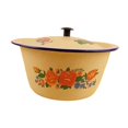 thumbnail image 1 of Enamel Basin with Lid Thickened Kitchen Supplies Multipurpose Lard Oil Basin 0.65L, 1 of 5