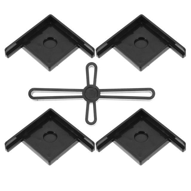 SHOWERORO 1 Set Of Fish Tank Bracket And Base Set Black Aquarium Support For Homeowners