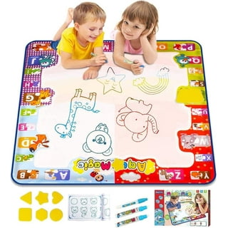  Lterfear Water Doodle Mat 35 X 23 Inches Extra Large Water Aqua  Coloring Mat, Drawing Doodling Mat Educational Toy Gifts for Kids Toddlers  Boys Girls Age 3 4 5 6 7 8 Years Old : Toys & Games