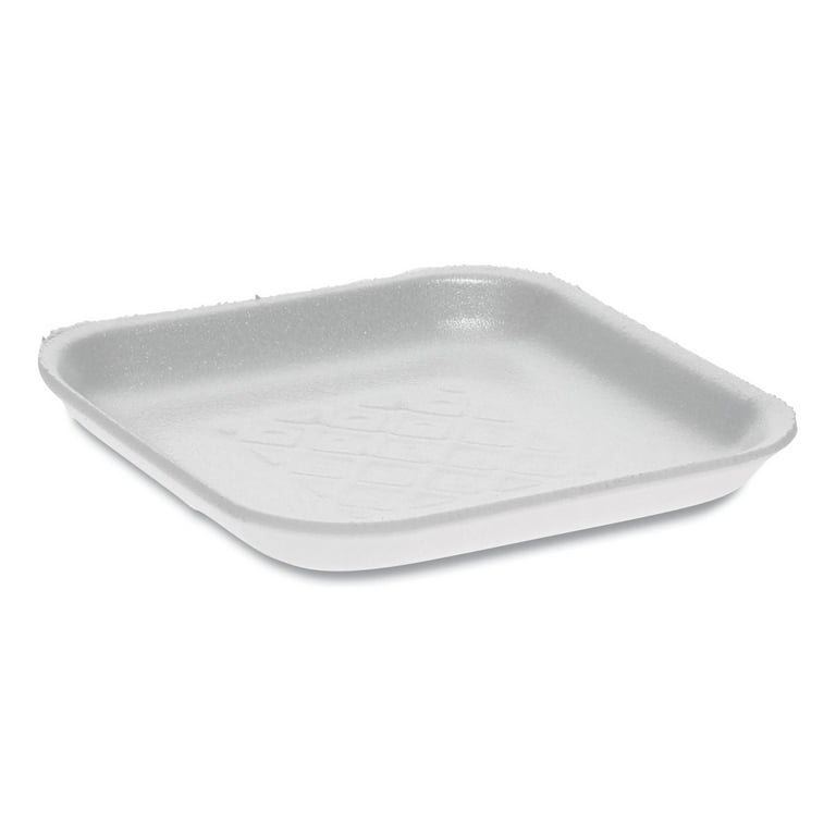 Supermarket Tray, #1S, 5.1 x 5.1 x 0.65, White, Foam, 1,000/Carton Supermarket Tray, #1S, 5.1 x 5.1 x 0.65, White, Foam, 1,000/Carton
