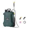 thumbnail image 1 of Pulverizador eléctrico de mochila para césped, riego agrícola, alta presión, portátil, retráctil, con 3 boquillas de nebulización para uso doméstico y 15L Verde, 1 of 8