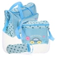 thumbnail image 2 of 4Pcs Sky-Blue Rectangular Mummy Bag Tote Handbag Set for Baby Changing Bags Oxford Fabric PVC Lining, 2 of 8